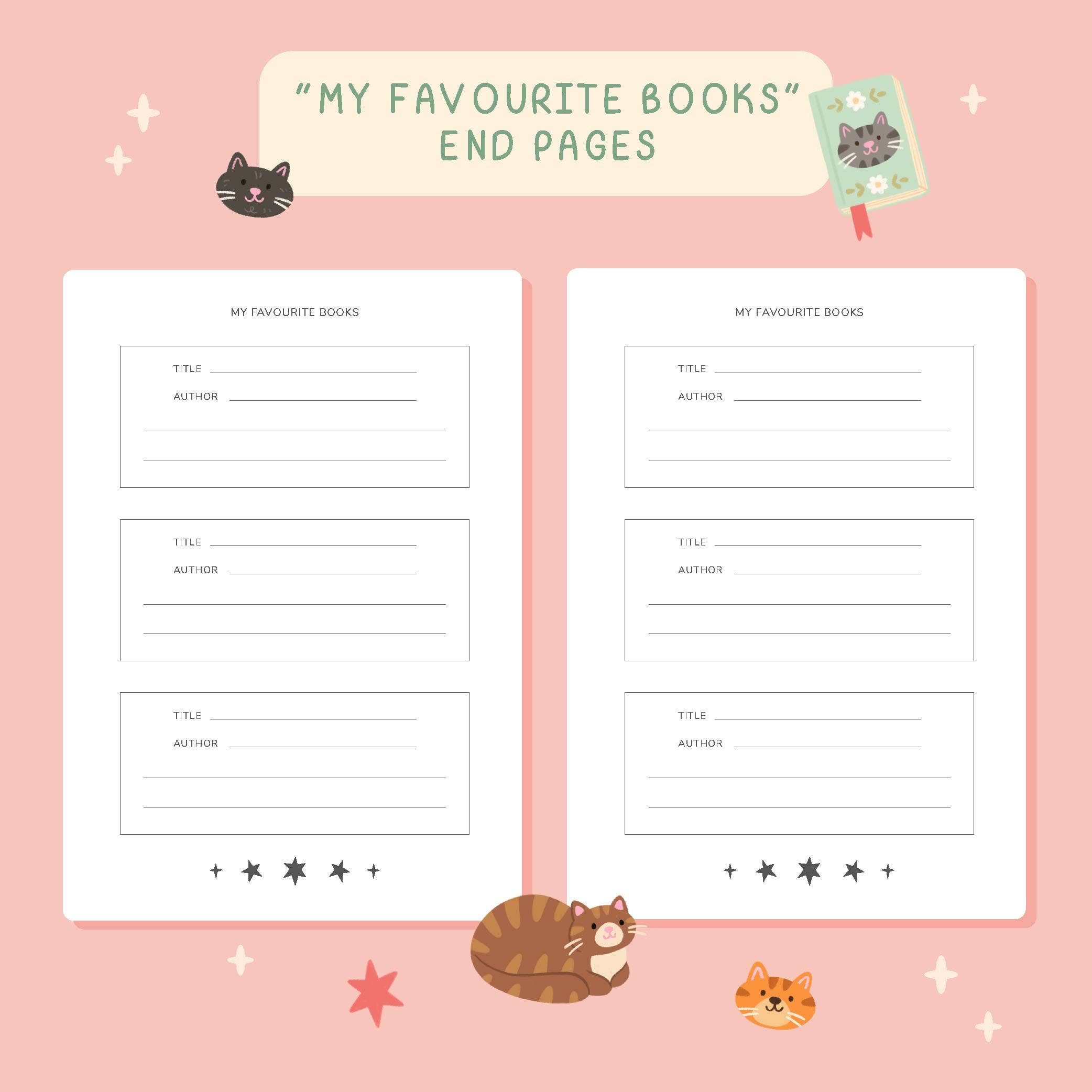 Cats Reading Journal