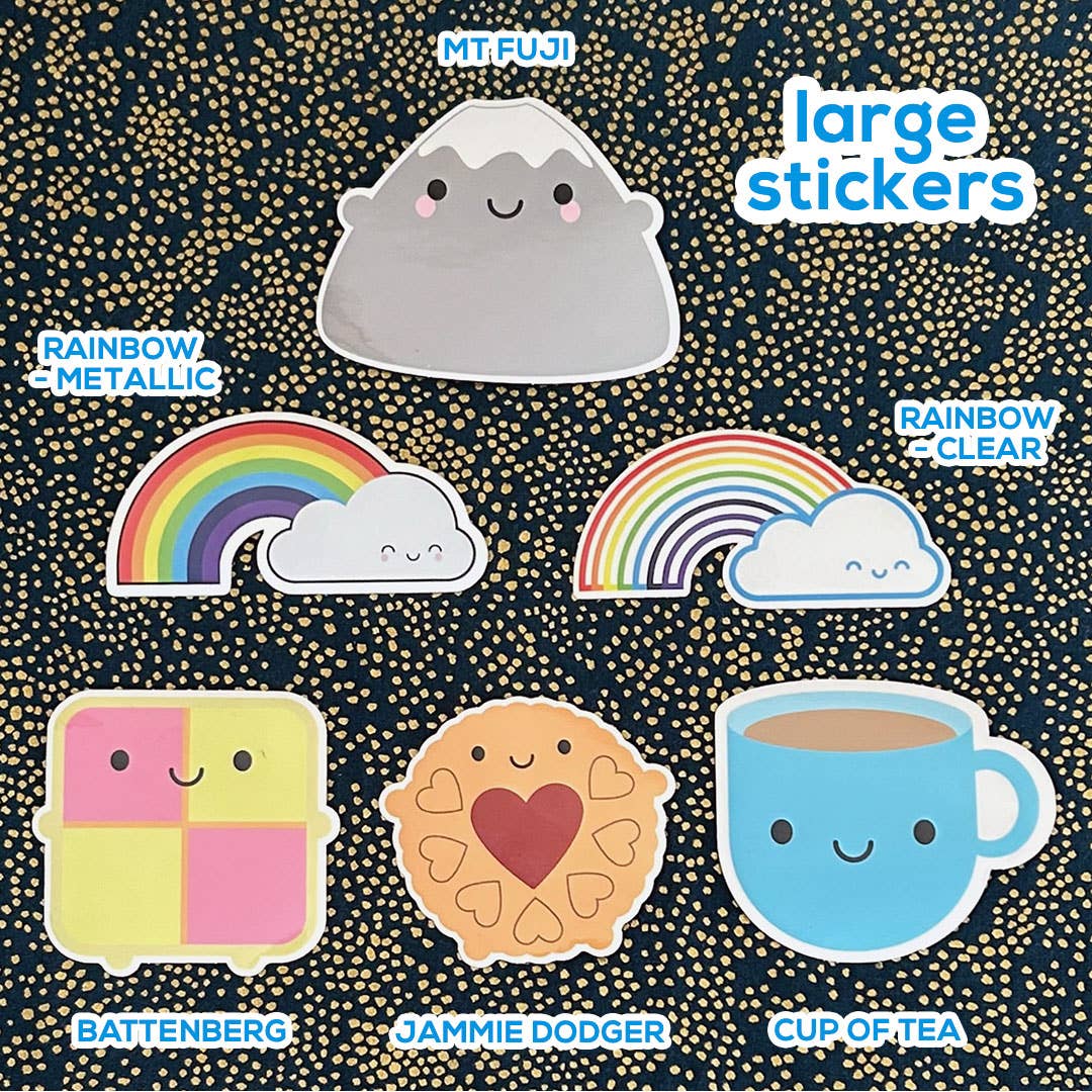Large Kawaii Vinyl Stickers