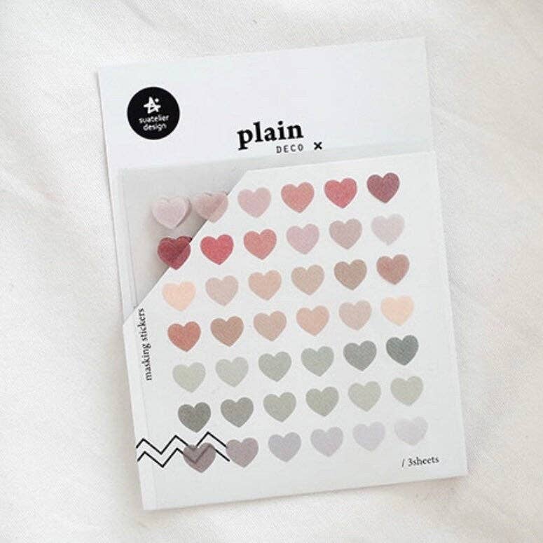 Suatelier | Colourful Heart Stickers