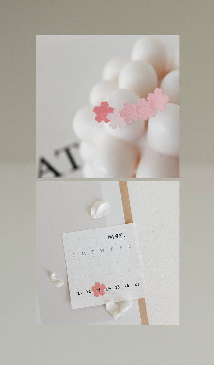 Suatelier |Plain Flower Stickers