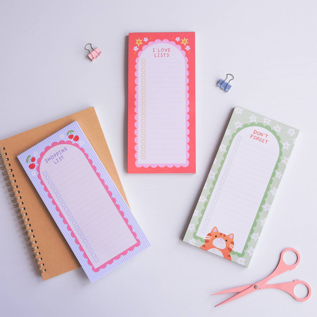 Cute Cherry Shopping List Pad