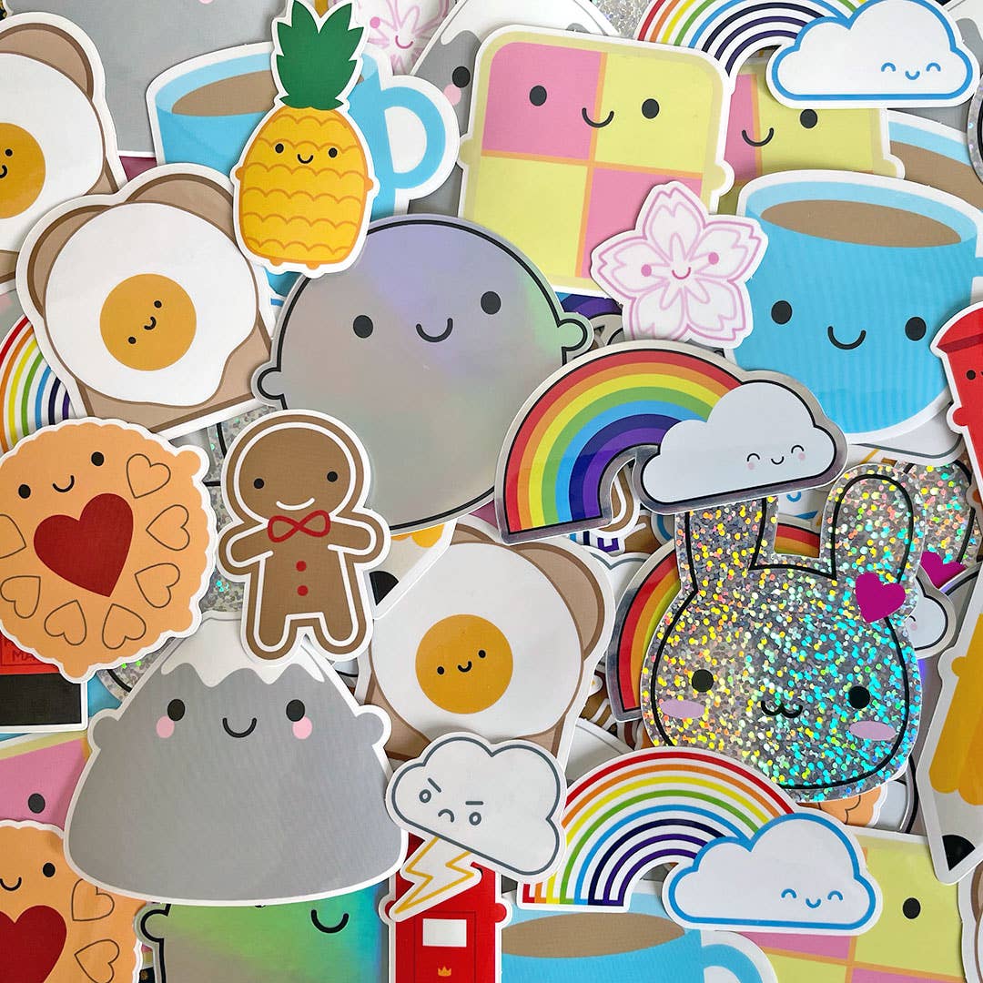 Large Kawaii Vinyl Stickers