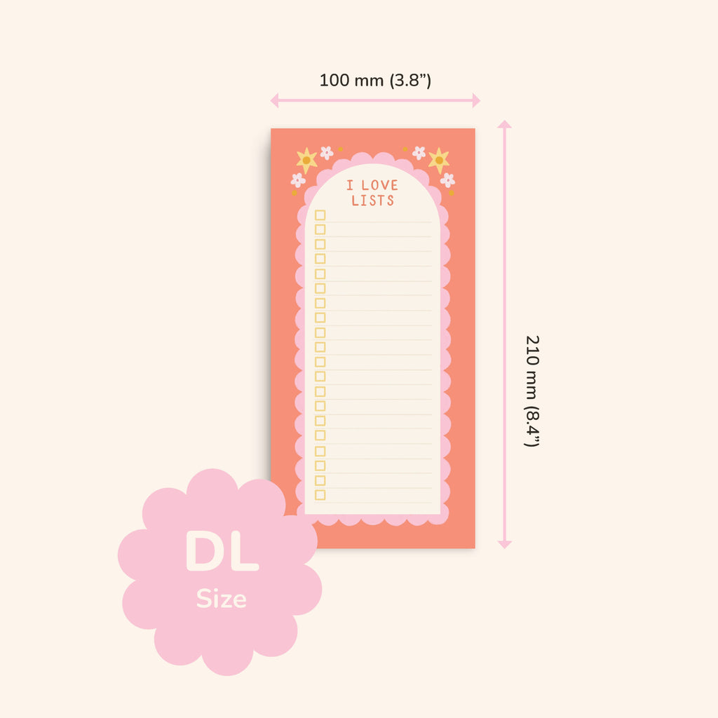 I Love Lists Notepad