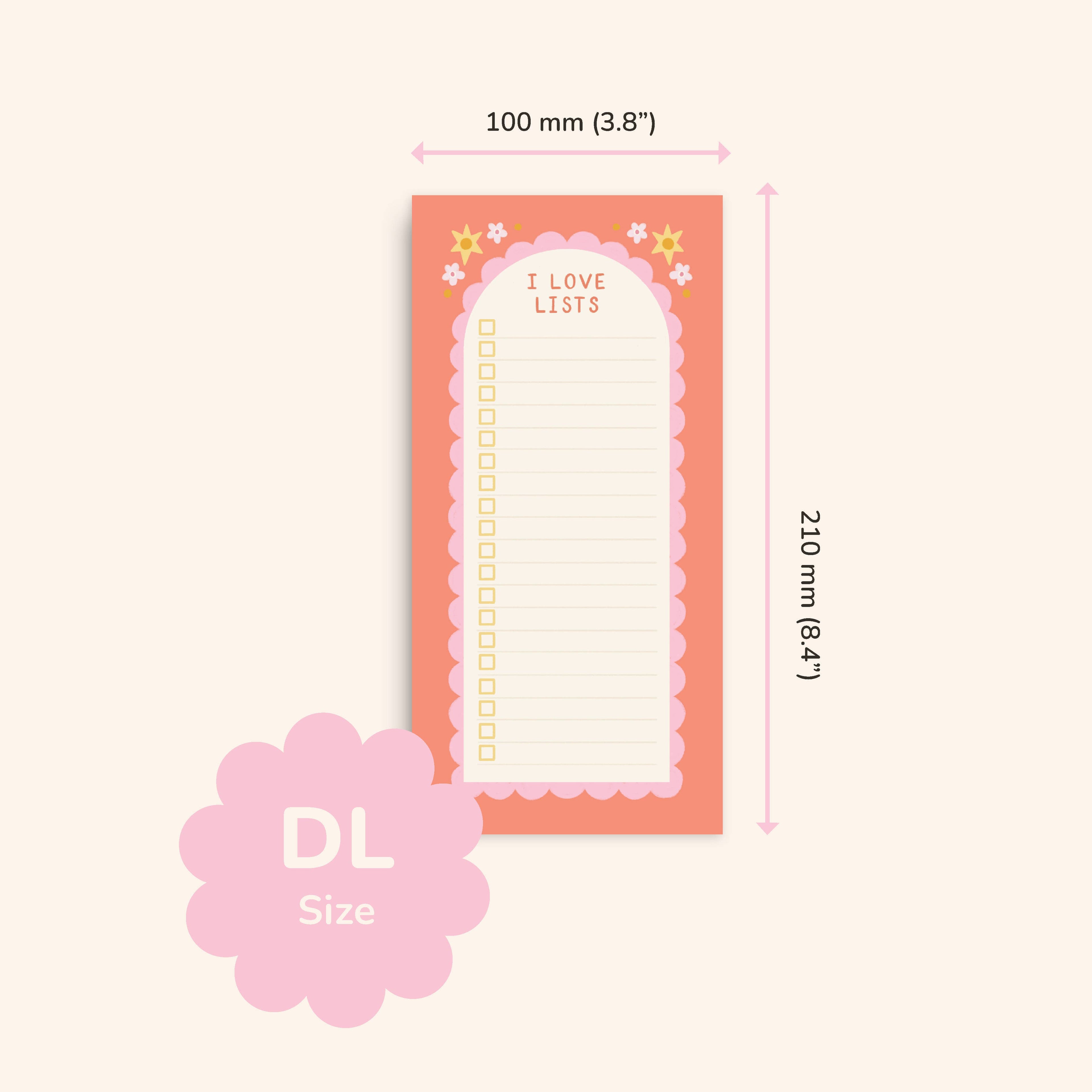I Love Lists Notepad