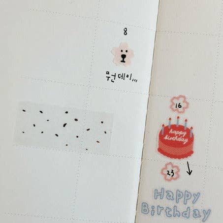 Suatelier |Plain Flower Stickers