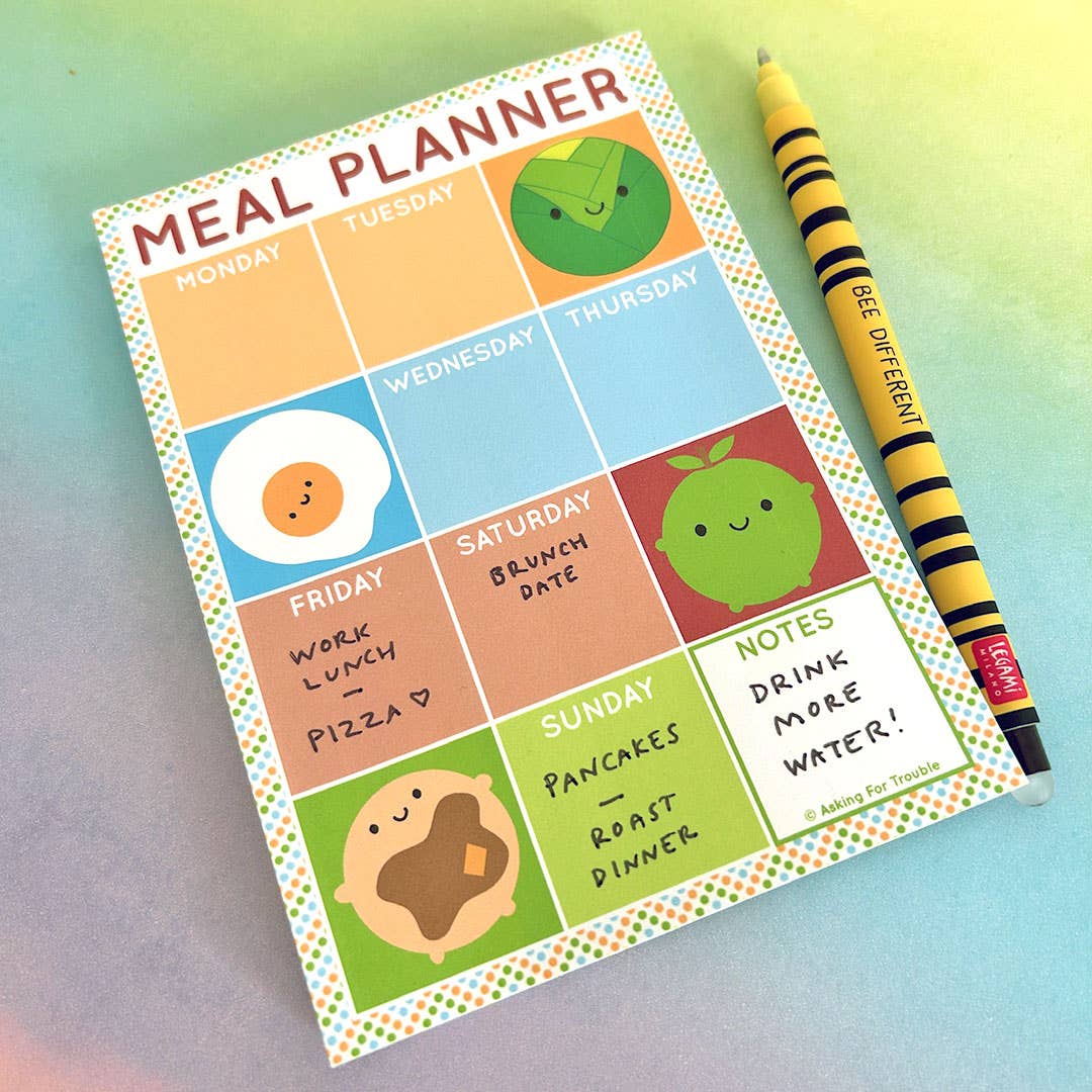 Great way to plan your meals, and sticks to the fridge