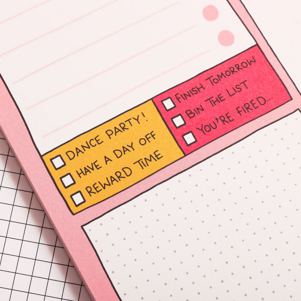 'It's A Plan' A5 Daily Desk Notepad