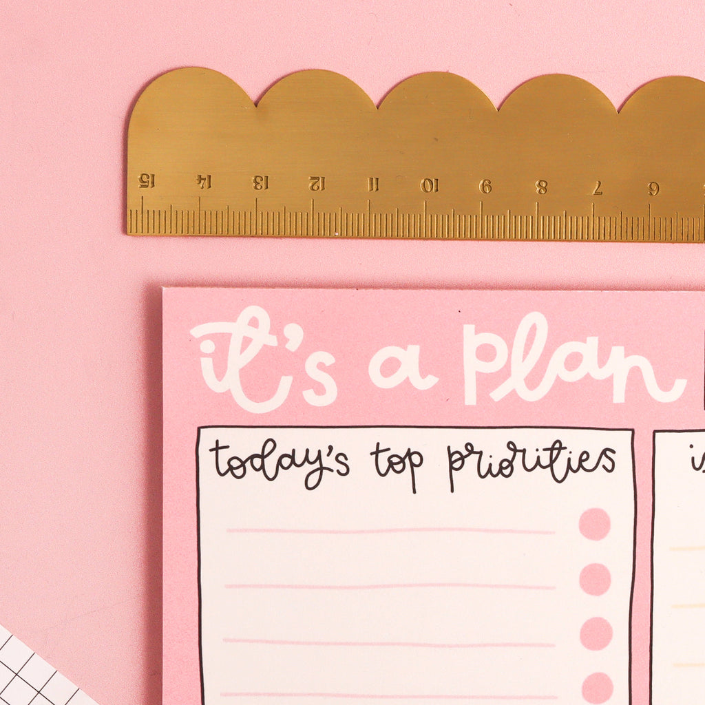 'It's A Plan' A5 Daily Desk Notepad